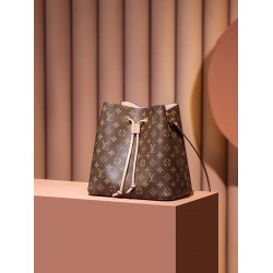 Louis Vuitton M44022 Cherry Blossom Pink Gaston-Louis  NeoNoe Bucket Bag Monogram: Size - 26x26x17.5 cm