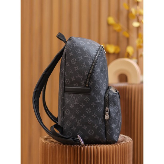 Louis Vuitton M43186 Apollo Backpack Soft Monogram Eclipse Black 40x30x20 cm