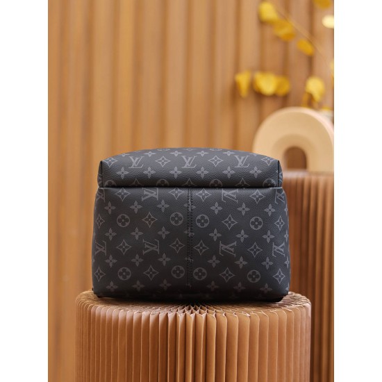 Louis Vuitton M43186 Apollo Backpack Soft Monogram Eclipse Black 40x30x20 cm