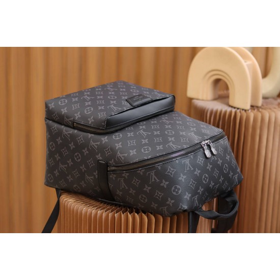 Louis Vuitton M43186 Apollo Backpack Soft Monogram Eclipse Black 40x30x20 cm