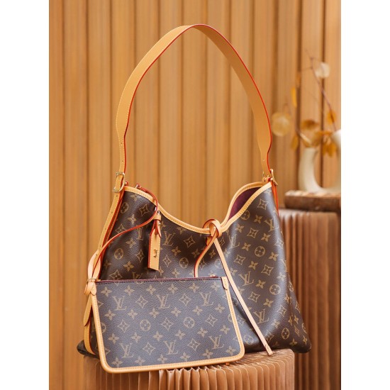 Louis Vuitton CARRYALL Medium Handbag (M46197) Monogram: Size - 39x30x15cm