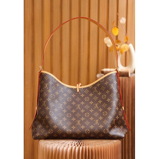 Louis Vuitton CARRYALL Medium Handbag (M46197) Monogram: Size - 39x30x15cm