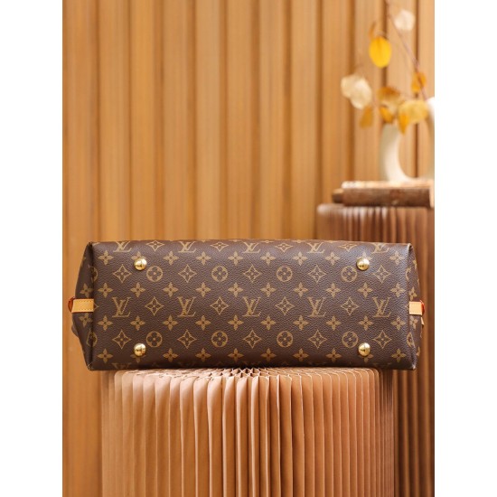 Louis Vuitton CARRYALL Medium Handbag (M46197) Monogram: Size - 39x30x15cm