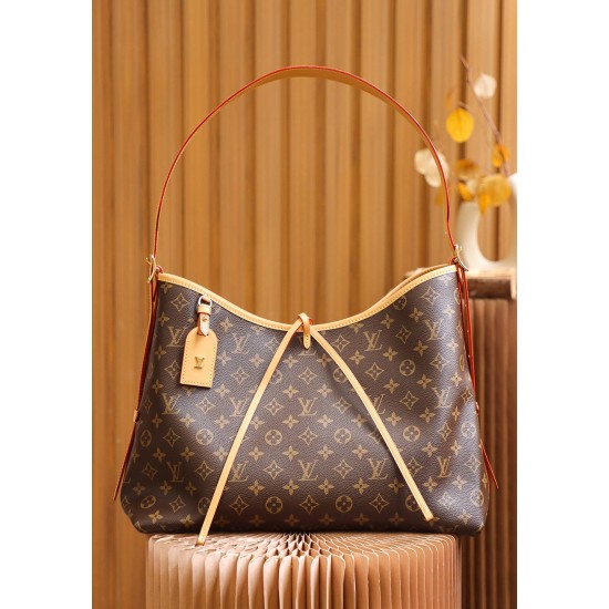 Louis Vuitton CARRYALL Medium Handbag (M46197) Monogram: Size - 39x30x15cm