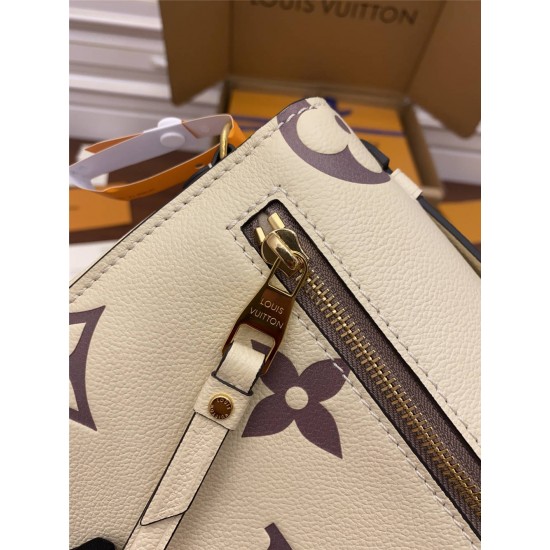 Louis Vuitton M45596 White Print Pochette MÉTIS Metis 2021 Spring: Size - 25x19x7 cm