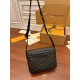 Louis Vuitton DISTRICT Small Messenger Bag (M46255) Monogram Eclipse Black Monogram Eclipse Black: Size - 26x20x7cm