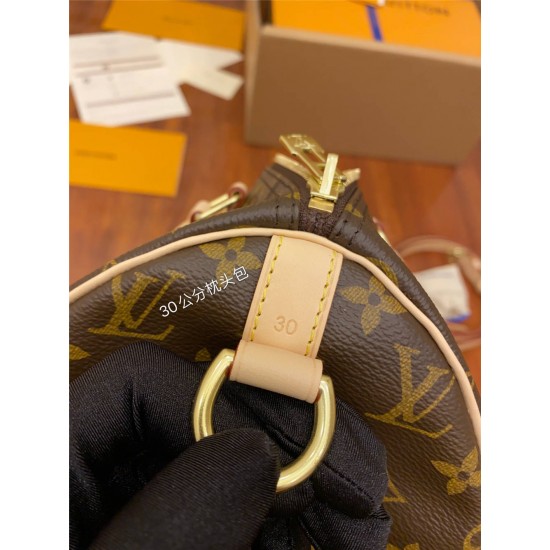 Louis Vuitton SPEEDY 30 Handbag with Shoulder Strap (M41112) Size: 30X21X17CM