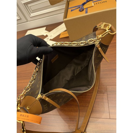 Louis Vuitton M46311 LV Marel Vintage Bag Latest 2022 Runway MATEL Runway Moon Mother Bag Classic Monogram with Yellow Flower Size: 38×30×10cm