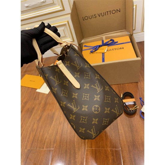 Louis Vuitton MONTAIGNE Medium Handbag (M41056) Monogram Size: 33X23X15CM