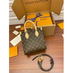 Louis Vuitton PETIT SAC PLAT BB Handbag (M45847) Monogram Size: 21.5x22x9cm