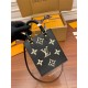 Louis Vuitton PETIT SAC PLAT Handbag (M57937) Black Monogram Empreinte Soft Grained Leather Size: 14x17x5cm