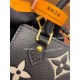 Louis Vuitton PETIT SAC PLAT Handbag (M57937) Black Monogram Empreinte Soft Grained Leather Size: 14x17x5cm