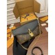 Louis Vuitton PADLOCK ON STRAP Handbag (M80559) Black Monogram Size: 19x11x3cm