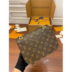 Louis Vuitton PASSY Chain Bag Monogram Gold Hardware (M45592) Size: 24x17x12cm