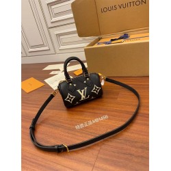 Louis Vuitton NANO SPEEDY Handbag (M81456) Yellow Size: 16x11x9cm