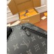 Louis Vuitton SAUMUR Shoulder Bag (M45912) Monogram Eclipse Black Size: 13x18x3.5cm