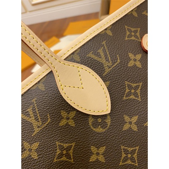 Louis Vuitton M41178 Monogram / Peony Pink NEVERFULL Medium Handbag Monogram Size: 32x28.5x17cm