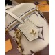 Louis Vuitton M45599 White Print Vanity Small Handbag Giant Monogram Embossed Size: 19×13×11cm