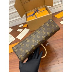 Louis Vuitton PETIT SAC PLAT Music Book Bag (M45848) MONOGRAM Size: 30x10x32cm