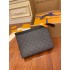 Louis Vuitton M69535 Pochette Voyage Medium Clutch Monogram Eclipse Black Reverse Canvas, Size: 27.0×21.0×3.0cm