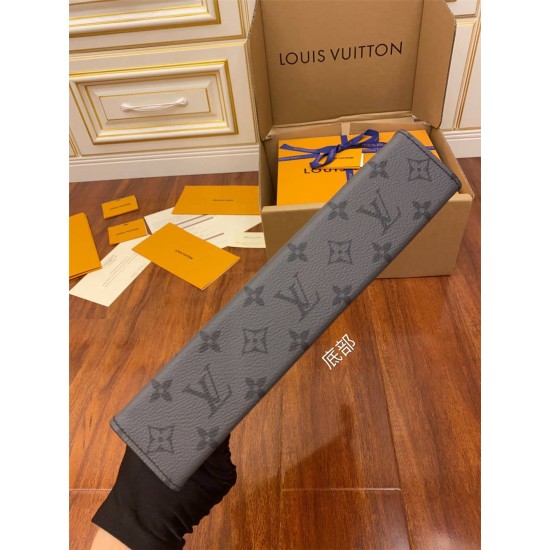 Louis Vuitton M69535 Pochette Voyage Medium Clutch Monogram Eclipse Black Reverse Canvas, Size: 27.0×21.0×3.0cm