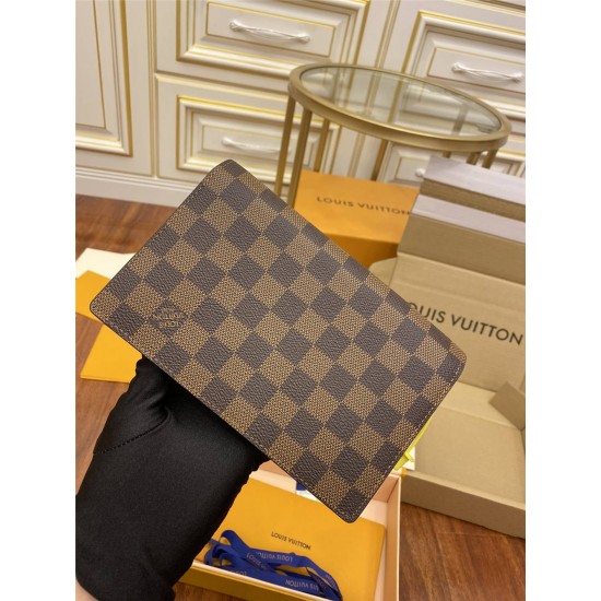 Louis Vuitton VAVIN Small Handbag (M60221) Black Vavin Small Handbag Damier Ebene Canvas with Soft Calfskin, Size: 25x17x9.5cm