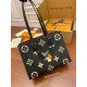 Louis Vuitton M45495 Black Print OnTheGo Medium Tote Bag Monogram pattern printed and embossed on soft grained leather, Size: 34.0x26.0x13.0cm