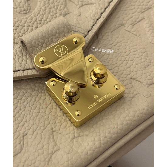 Louis Vuitton MICRO MÉTIS Metis Chain Bag (M81390) Yellow Flower Monogram Empreinte Leather, Size: 14x11x3.5cm