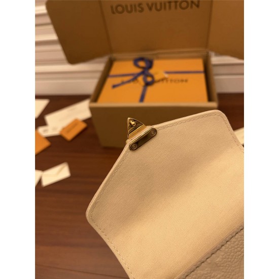 Louis Vuitton MICRO MÉTIS Metis Chain Bag (M81390) Yellow Flower Monogram Empreinte Leather, Size: 14x11x3.5cm