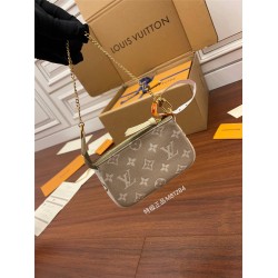 Louis Vuitton MINI POCHETTE ACCESSOIRES Clutch (M81284) Green Spring in the City Capsule Collection, Size: 15.5x10.5x4cm