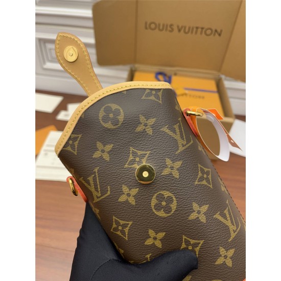 Louis Vuitton M80874 Fold Me Clutch Monogram Canvas and Leather, Size: 14.5x18x6.5cm