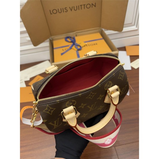 Louis Vuitton Speedy 20cm Monogram Pillow Bag (M46048), 20x13x12cm