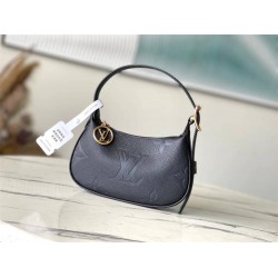 Louis Vuitton M82519 Black Mini Moon Handbag Soft Monogram Empreinte Embossed Leather, Size: 20.5x11x5cm