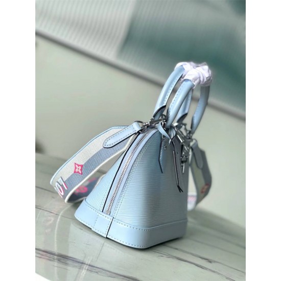 Louis Vuitton M22357 Alma BB Light Blue 23.5x17.5x11.5 cm (Length x Height x Width)