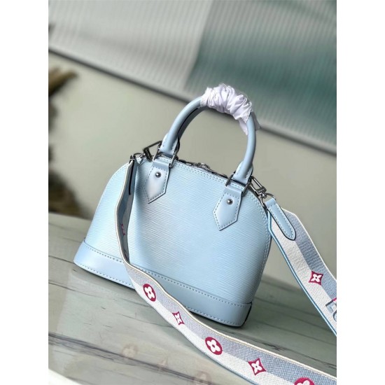 Louis Vuitton M22357 Alma BB Light Blue 23.5x17.5x11.5 cm (Length x Height x Width)