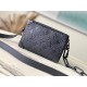 Louis Vuitton M55702 Black Litchi Grain MINI SOFT TRUNK Handbag Signature Monogram Print, Size: 18.5x13x8cm