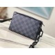 Louis Vuitton N44735 MINI SOFT TRUNK Damier Graphite Monogram Black Virgil Abloh, Size: 18.5x13.0x8.0 cm