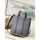 Louis Vuitton M46452 Monogram Eclipse Black Sac Plat Handbag Monogram Embossed Taurillon Leather, Size: 36.5 × 38 × 9 cm