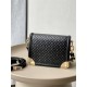 Louis Vuitton Dauphine Mini Handbag (M22597) Black Embossed Calfskin, Size: 20x15x9cm