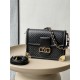 Louis Vuitton Dauphine Medium Handbag (M22276) Black Soft Calfskin Monogram Embossed, Size: 25x17x10.5cm