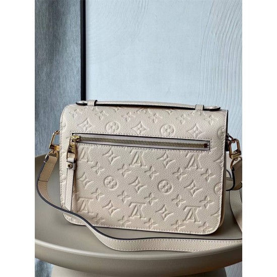 Louis Vuitton POCHETTE MÉTIS Metis Handbag (M46552) Off-White Monogram Empreinte Leather, Monogram Embossing, Size: 25x19x7cm