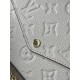 Louis Vuitton POCHETTE FÉLICIE Felicie Chain Bag (M82363) Ivory White Monogram Empreinte Leather, Size: 21x12x3cm