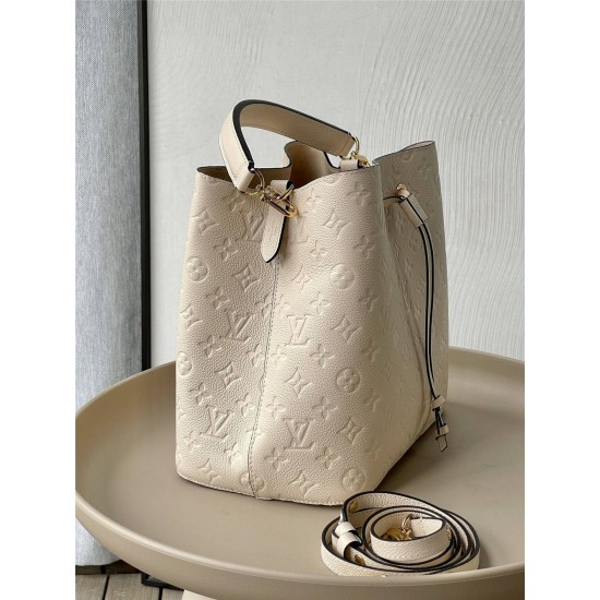 Louis Vuitton NéoNoé NeoNoe Medium Handbag (M46526) Ivory White NéoNoé NeoNoe Bucket Bag, Size: 26x26x17.5cm