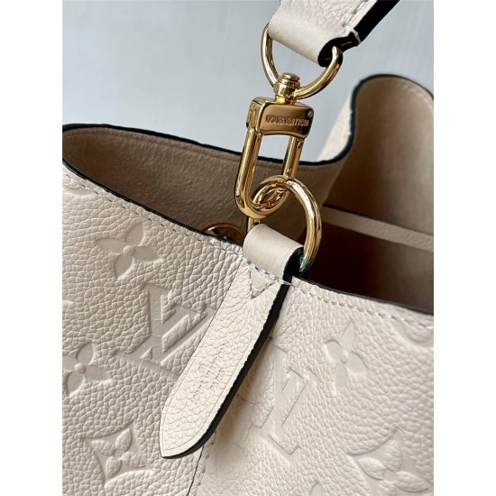 Louis Vuitton NéoNoé NeoNoe Medium Handbag (M46526) Ivory White NéoNoé NeoNoe Bucket Bag, Size: 26x26x17.5cm