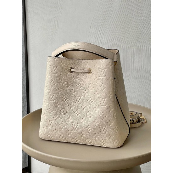 Louis Vuitton NéoNoé NeoNoe Medium Handbag (M46526) Ivory White NéoNoé NeoNoe Bucket Bag, Size: 26x26x17.5cm