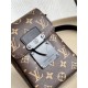 Louis Vuitton S-LOCK VERTICAL Mini Handbag (M81522) Monogram S-Lock Vertical Classic Monogram Macassar Canvas, Size: 12x19x7cm