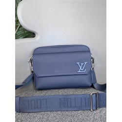 Louis Vuitton Fastline Messenger Bag (M22611) Blue, Size: 23.5x18x7CM