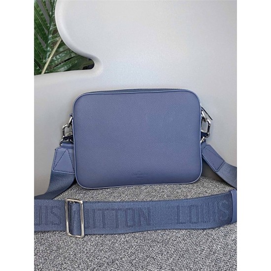 Louis Vuitton Fastline Messenger Bag (M22611) Blue, Size: 23.5x18x7CM