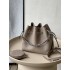 Louis Vuitton Bella Handbag (M21886) Gray, Bella Bucket Bag with Coin Purse made of Mahina Leather, Flat LV, Size: 19x22x14cm