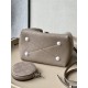 Louis Vuitton Bella Handbag (M21886) Gray, Bella Bucket Bag with Coin Purse made of Mahina Leather, Flat LV, Size: 19x22x14cm